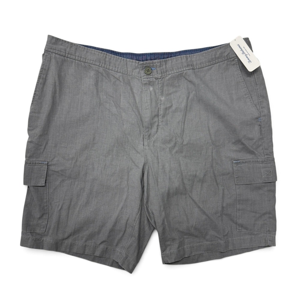 Tommy Bahama Mens XXL Linen In Paradise Cargo 9 Shorts Shadow Grey ST890100 NWT